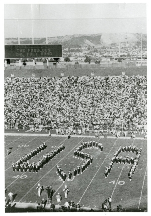 Cal Poly Mustang Band in 1976